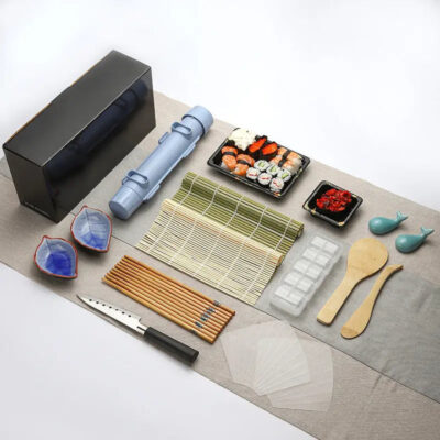 Complete Sushi Making Kit - All-in-One Japanese Cuisine Starter Set for Home Chefs